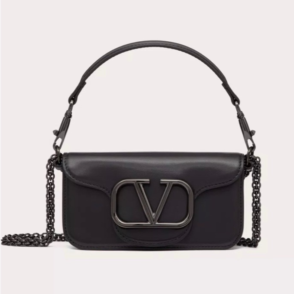 Valentino Garavani small loco bag black with tone-on-tone finished hardware